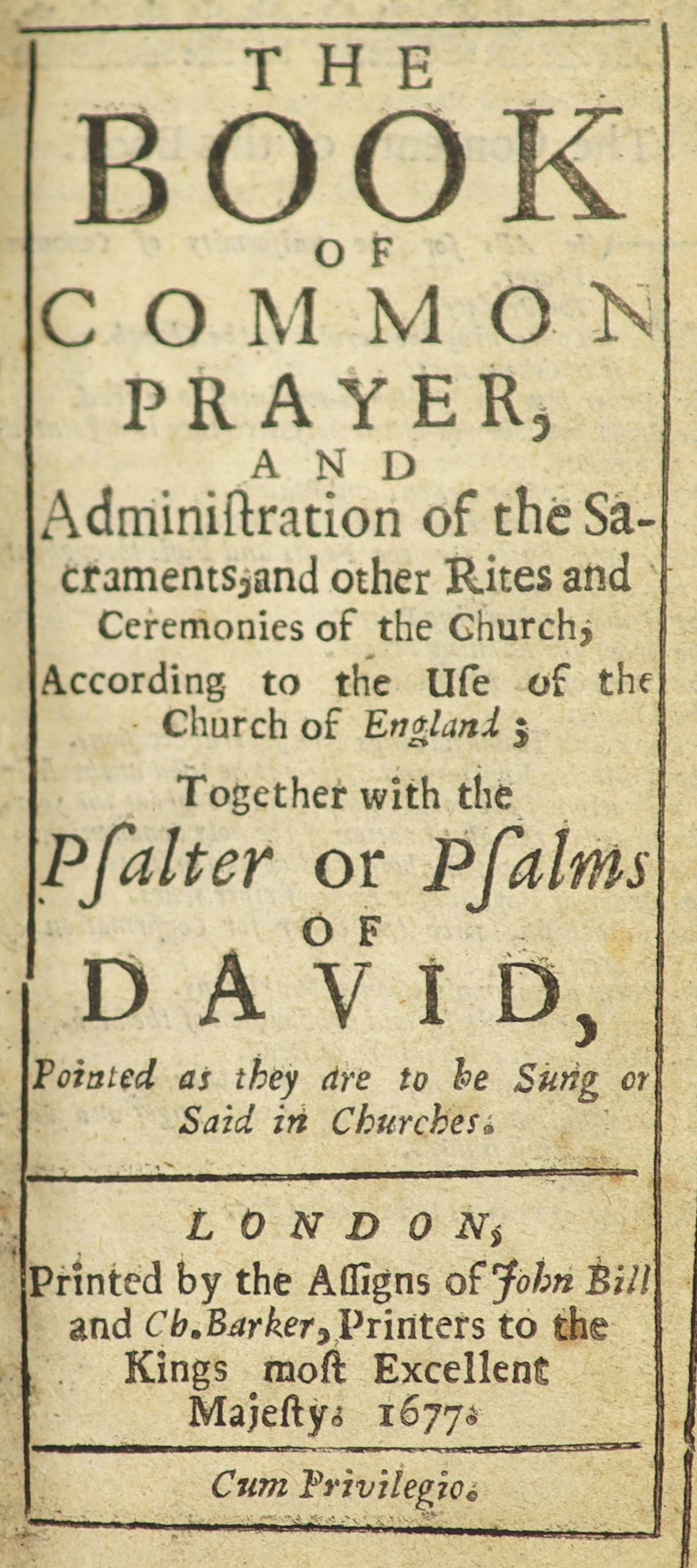 The Book of Common Prayer ...